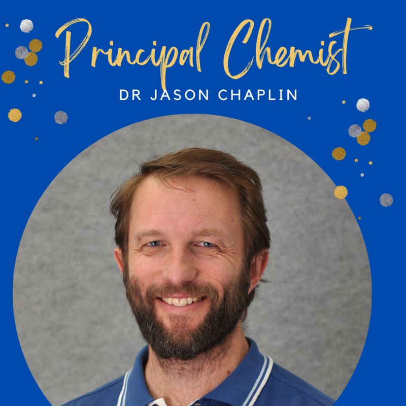 Meet Principal Chemist - Dr Jason Chaplin